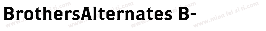 BrothersAlternates B字体转换